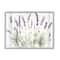 Stupell Industries Lavender Floral Cluster Farmhouse Bistro Stripes Framed Wall Art